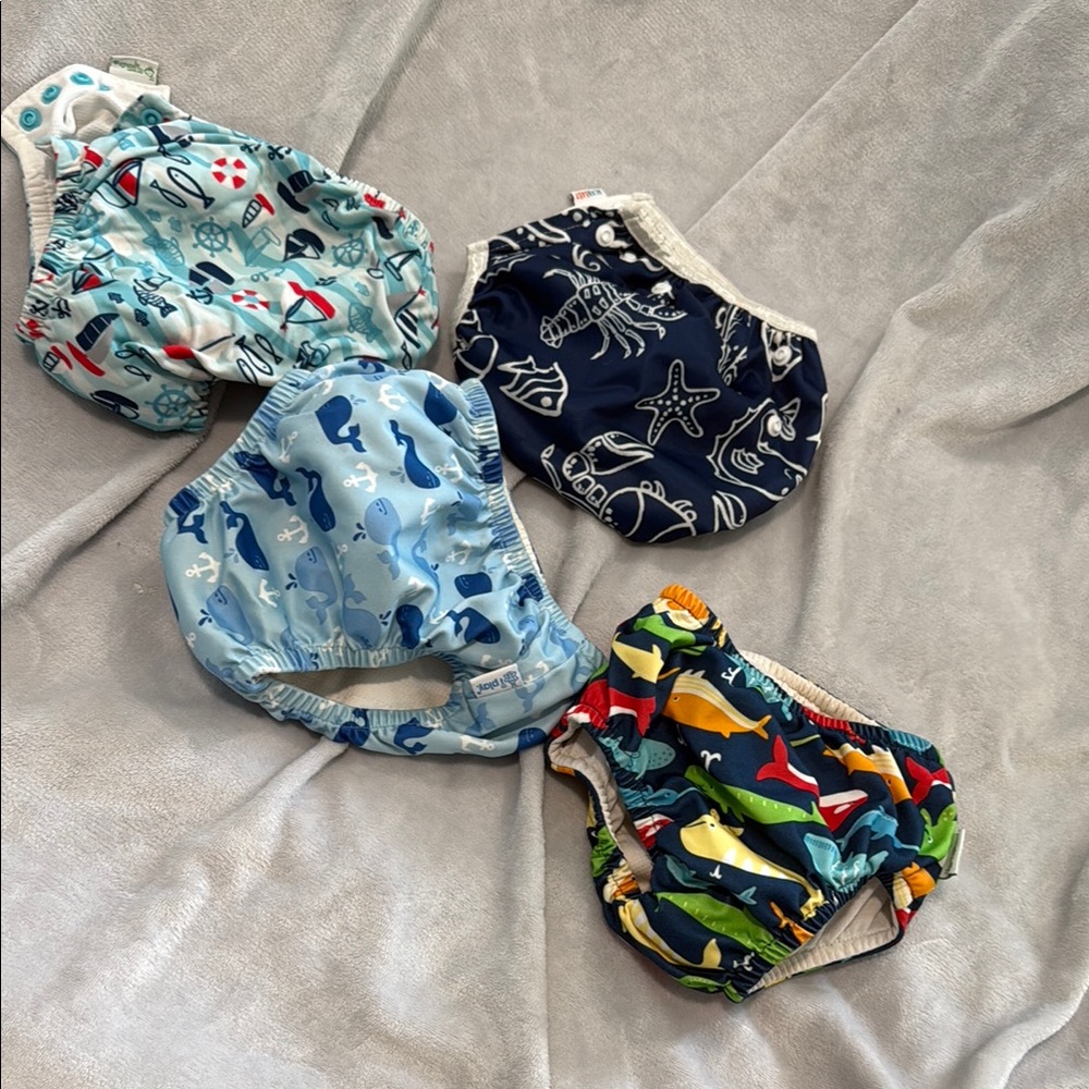 Kids Swim Diaper Set - Blue, Navy, Multicolor